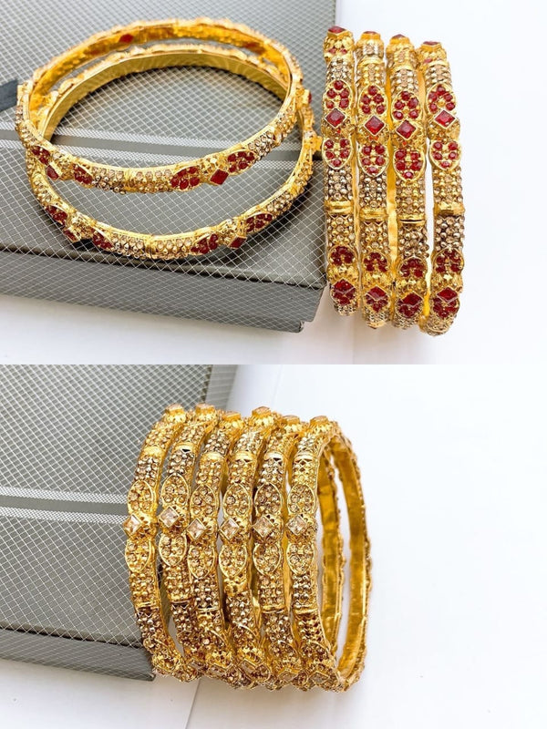 Gold polished bangles